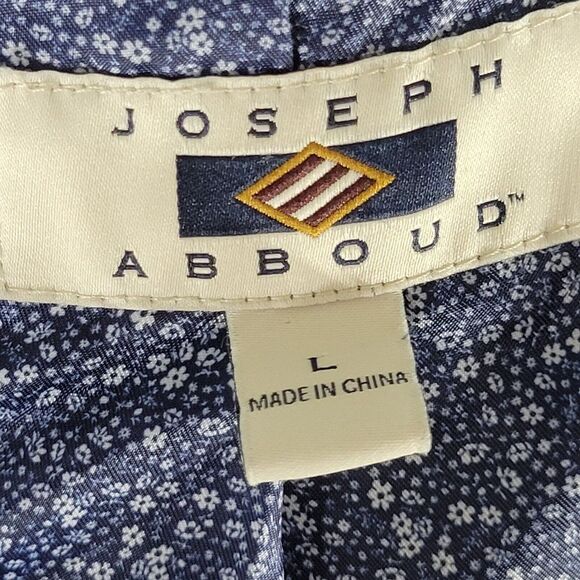 Joseph Abboud Men's Sport Coat Blazer Two Button Navy Lyocell Size Large - Picture 12 of 14